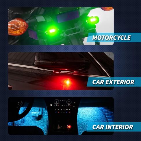 Colorful Led Aircraft Strobe lights Motorcycle Lights,LED Flash Position Wireless Light Aircraft Airplane Helicopter Warning Lights (4PCS) in Saudi Arabia