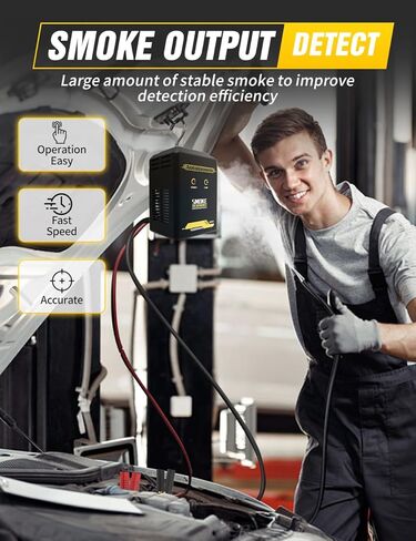 جهاز اختبار تشخيص السيارات بآلة الدخان - كاشف تسرب الفراغ EVAP بجهد 12 فولت لنظام الأنابيب in Kuwait