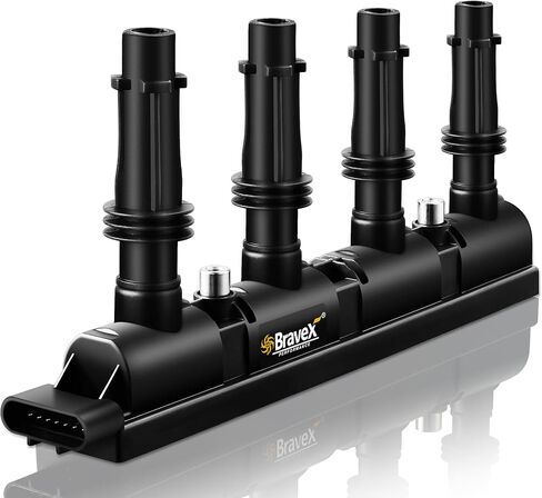 حزمة ملف الإشعال لسيارة شيفروليه توربو تشيفي كروز سونيك تراكس فولت كاديلاك ELR بويك إنكور 2011-2020 1.4L فقط UF669 D521C 55577898 55579072 25198623 (15% المزيد من الطاقة) in Kuwait