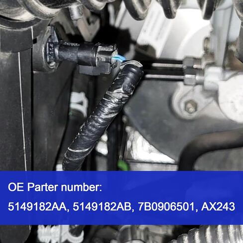 Intake Air Temperature Sensor - Compatible with Chrysler Dodge Avenger Challenger Charger Durango Grand Caravan Journey J-eep RAM IAT Sensor Replaces #5149182AB 5149182AA in Saudi Arabia
