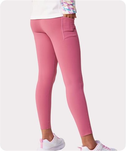 Girls Leggings with 2 Pockets Soft Stretchy Athletic Leggings for Girls Dance Workout Running Yoga Activewear in Saudi Arabia