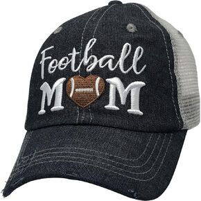 Cocomo Soul Womens Football Mom Hat | Football Mom Cap 512 Dark Grey