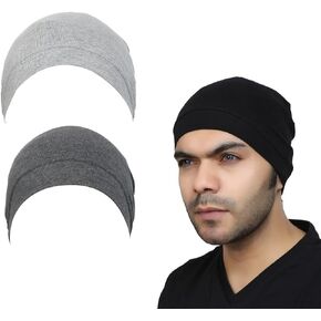 Premium Cotton Helmet Liner Sweat Wicking Skull Cap Beanie. Ultimate Performance Moisture Wicking. Fits Under Helmets 2 Piece