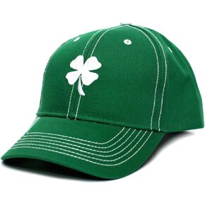 Shamrock Clover Ireland Irish Leaf St Patricks Day Embroidered Hat Cap Green