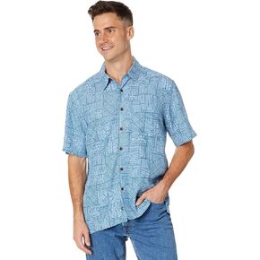 Men's Amazed Palm Button Up Woven Top