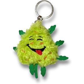 PAW:20 Bud the Weed Nug Keychain | Funny | Cool Plush Keychain | Fun Novelty Gift | Soft Fleece | Adult Fidget Toy