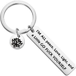 TGBJE I’m All Peace Love Light Yoga Gift Friend Gift Vulgar Gift Yoga Mandala Gift Yoga Coach Gift