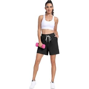 POSESHE Women's Plus Size Running Shorts Casual Summer Athletic Workout Shorts High Waisted Gym Yoga Lounge Shorts Pants