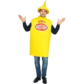 flatwhite Adult Spicy Mustard Costume One Size, Yellow,red, One size in Kuwait