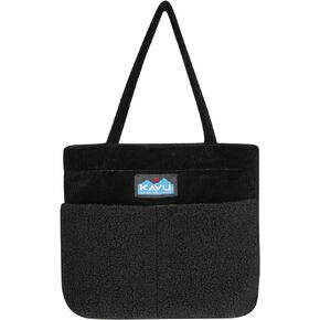 KAVU Tote It All Fleece Market Bag With Stash and Interior Zip Pockets