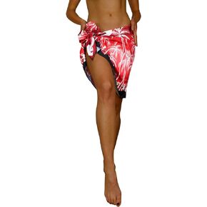 KING KAMEHA Funky Hawaiian Sarong Beach Wrap Pareo for Women Casual Bikini Cover Up Very Loud Swimsuit Print Beach