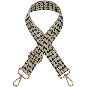 Duwi Wide Handbag&Purse Strap Jacquard Woven Guitar Style Multicolor Replacement Strap Adjustable Canvas Crossbody Bag Strap