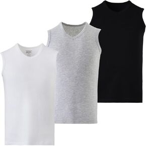 Men's Tank Top 3-Pack, Sleveless V-Neck Mens Undershirt, Muscle Shirts for Men