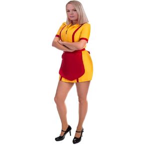 Women Waitress Costume Waiter Dress Halloween Costume