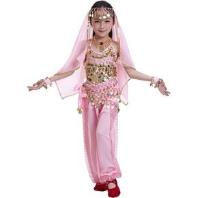 Kids Princess Girl Indian Belly Dance Costume Cosplay Bollywood Ornaments