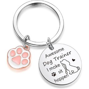 Dog Trainer Thank You Keychain Dog Coaching Gift Dog Trainer Jewelry Best Friend Jewelry Dog Walker Jewelry