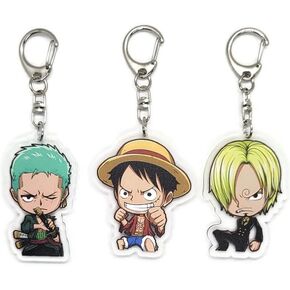 Inc. - Set of 3 OP Acrylic Keychain Roronoa Zoro, Monkey D. Luffy, Vinsmoke Sanji v5