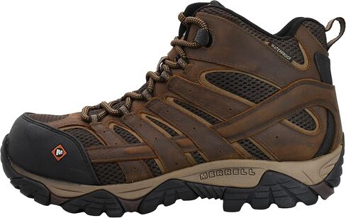 Merrell Work Men's Moab Vertex Mid Waterproof Composite Toe Seal Brown 11 M US in Saudi Arabia