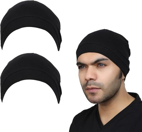 Premium Cotton Helmet Liner Sweat Wicking Skull Cap Beanie. Ultimate Performance Moisture Wicking. Fits Under Helmets 2 Piece in Kuwait