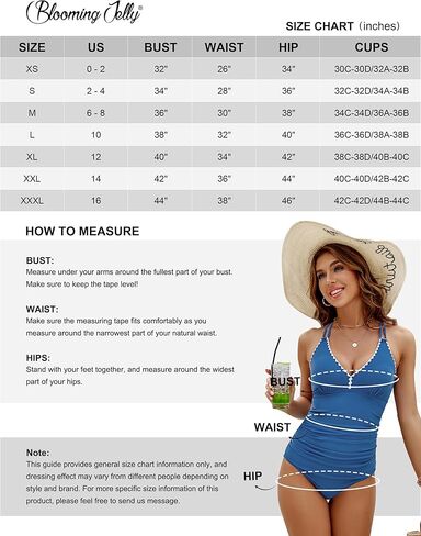 ملابس سباحة نسائية من Blooming Jelly للتحكم في البطن بأشرطة مزدوجة من قطعة واحدة لباس سباحة برقبة على شكل حرف V متقاطع in Kuwait