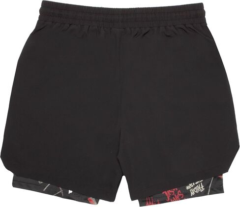 شورت الجري WARNER BROS Friday The 13th Jason Voorhees، شورت للتمرين للرجال، شورت 2 في 1، شورت رياضي بجيوب in Kuwait