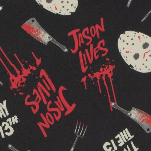 شورت الجري WARNER BROS Friday The 13th Jason Voorhees، شورت للتمرين للرجال، شورت 2 في 1، شورت رياضي بجيوب in Kuwait