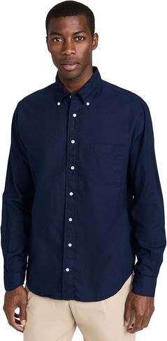 قميص جيتمان فينتاج للرجال من القطن بأزرار سفلية in Kuwait