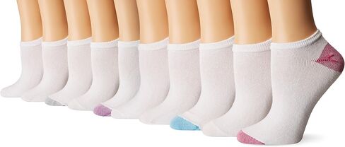 Gildan Flat Knit No Show Socks, 10 Pairs in Saudi Arabia