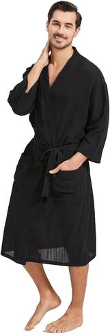 فاشجوديم رداء حمام صيفي خفيف الوزن مصنوع من القطن بنسبة 100% للرجال in Kuwait