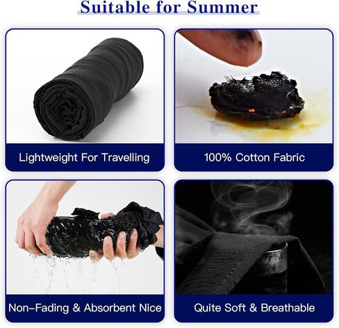 فاشجوديم رداء حمام صيفي خفيف الوزن مصنوع من القطن بنسبة 100% للرجال in Kuwait