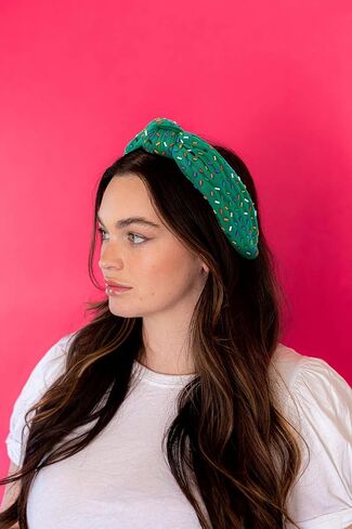 FEDANS Sprinkle Headband Birthday Headband for Women Holiday Knotted Head band Cake Candy Embellished Top Sprinkles Knotted Hairband ladies Twist Colorful Holiday Hair accessories for Girls in Saudi Arabia