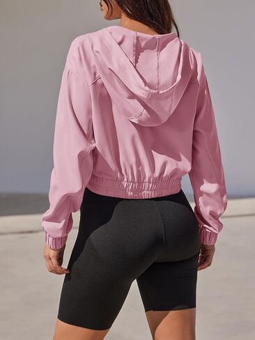 سويت شيرت نسائي من Aurgelmir ذو قلنسوة وأكمام طويلة وأزرار سفلية كاجوال من Anorak خفيف الوزن in Kuwait