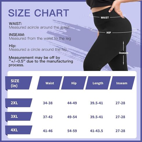Walifrey High Waist Plus Size Leggings for Women, Buttery Soft White Plus Size Leggings in Saudi Arabia
