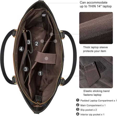 S-ZONE المرأة خمر جلد طبيعي حمل حقيبة الكتف حقيبة يد Crossbody محفظة نغمتين in Kuwait