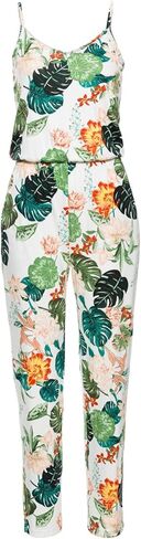 بذلة نسائية من ZIUMUDY بحمالات سباغيتي وطباعة زهور بدون أكمام للصيف والشاطئ in Kuwait