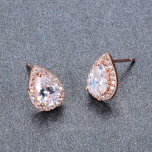 Teardrop Waterdrop Bridal Earrings Cubic Zirconia Crystal for Wedding Engagement Jewlry Hign Quality brides bridesmaids in Saudi Arabia