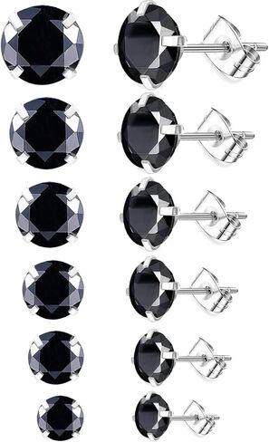 عبوة من اقراط تيتانيوم زركونيا مكعب ملونة 3-8 ملم لا تسبب الحساسية in Kuwait