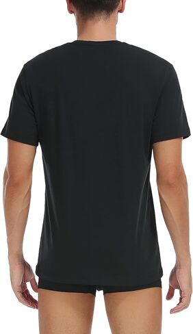 قمصان داخلية قطنية للرجال من COLORFULLEAF، تي شيرت برقبة دائرية للرجال، قمصان بدون علامة ماصة للرطوبة، 1 أو 3 عبوات in Kuwait