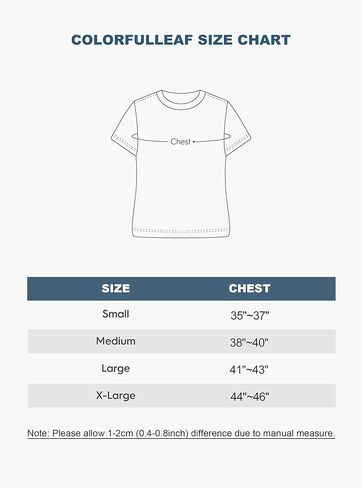 قمصان داخلية قطنية للرجال من COLORFULLEAF، تي شيرت برقبة دائرية للرجال، قمصان بدون علامة ماصة للرطوبة، 1 أو 3 عبوات in Kuwait
