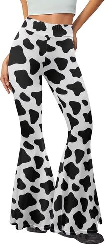 Eheartsgir المرأة مضيئة اليوغا السراويل Bootcut عالية الخصر زبداني لينة طماق واسعة الساق تجريب Sweatpants in Kuwait