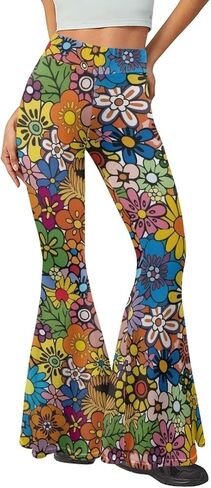 Eheartsgir المرأة مضيئة اليوغا السراويل Bootcut عالية الخصر زبداني لينة طماق واسعة الساق تجريب Sweatpants in Kuwait