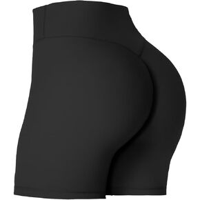 Sunzel Women's Hidden Butt Scrunch Shorts, High Waisted Biker Shorts, Gym Workout Yoga Running Shorts with Tummy Control
