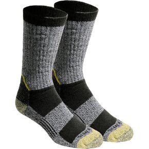 Dickies Men's Kevlar Reinforced Steel Toe Crew Socks