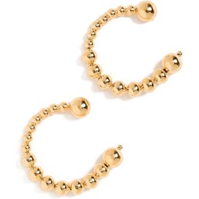 By Adina Eden Women's Solid Beaded Ball Loop Stud Earrings in Kuwait
