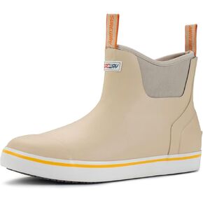SUREWAY Men's Deck Boots Professional Non-Slip Fishing & Ankle Deck Boot Waterproof Rain Boots