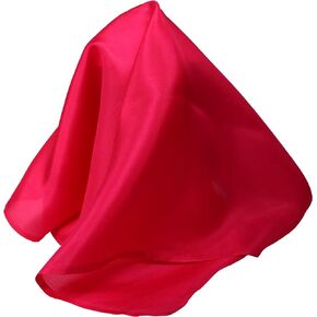 Fine Fuchsia Silk Pocket Square 100% Silk – Soft Mulberry Silk - Large 16" Square