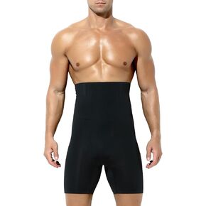 Arjen Kroos Men's Shapewear Tummy Control Shorts High Waist Compression Body Shaper Slim Leg Boxer Briefs