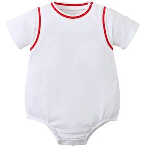Infant Baby Sport Jersey Outfit Costume Bodysuit Interlock 0-24 Months Newborn Infant
