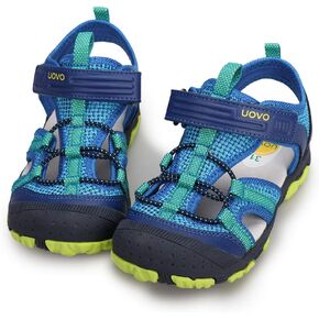 UOVO Boys Girls Sandals Kids Summer Sandals Toddler Little Boys Closed Toe Athletic Hiking Outdoor Sport Sandals Size 6.5 Toddler to 3.5