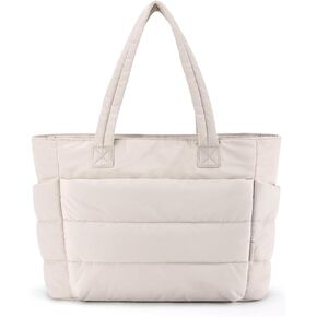 BAGSMART Tote Bag for Women, Lightweight Puffy Tote Bag for Travel, Work, Beach, Gym, Shop in Kuwait